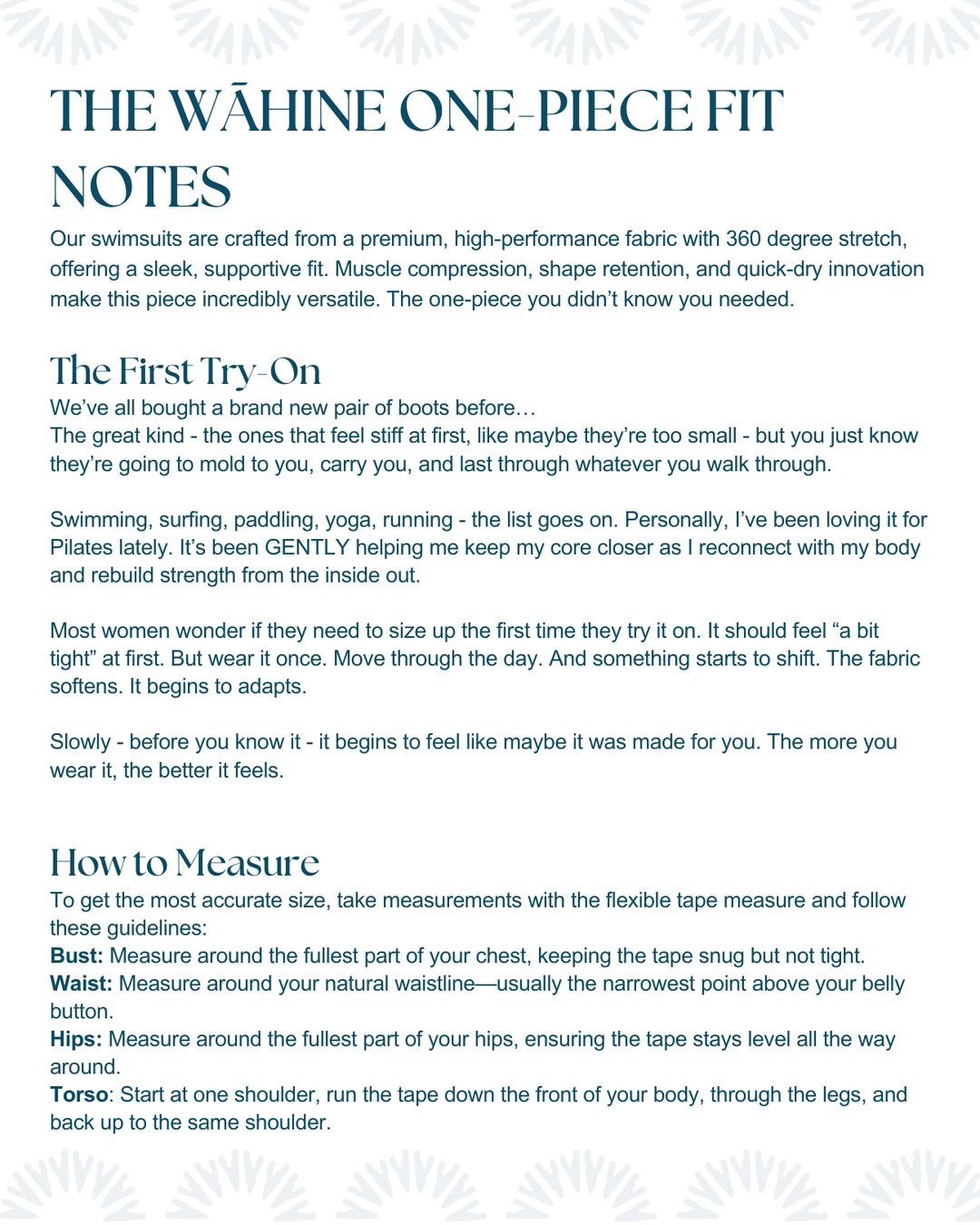 The Wāhine One-Piece Swimsuit & Bodysuit | Regenerative Fabric + Inclusive Sizing | Nāki'i Ā Pa'a - Pe'a