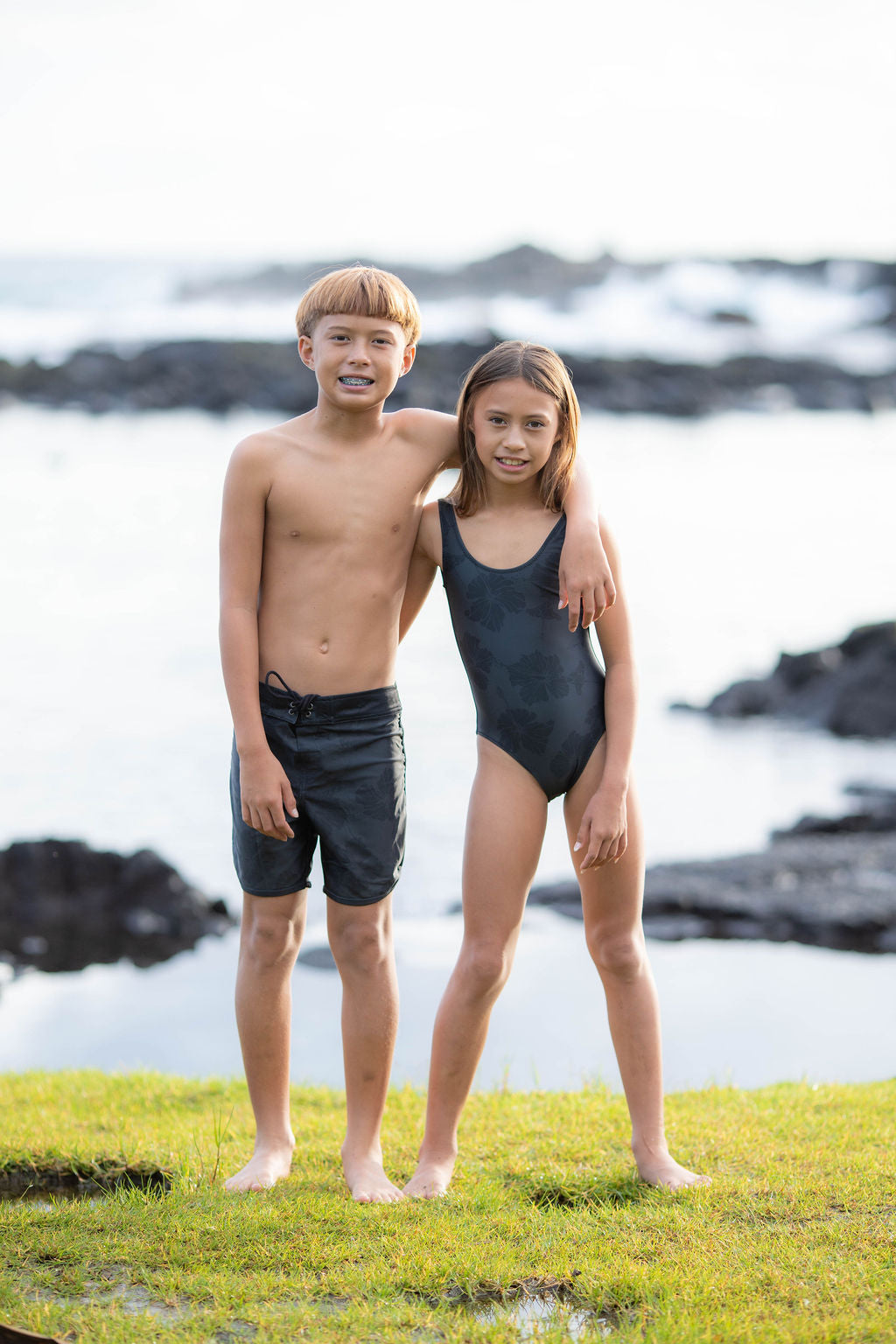 The ʻŌpio One-Piece Bodysuit | Bielastic Fabric | Youth Swim Made from Regenerated Ocean Waste | KA PŌ HIWA