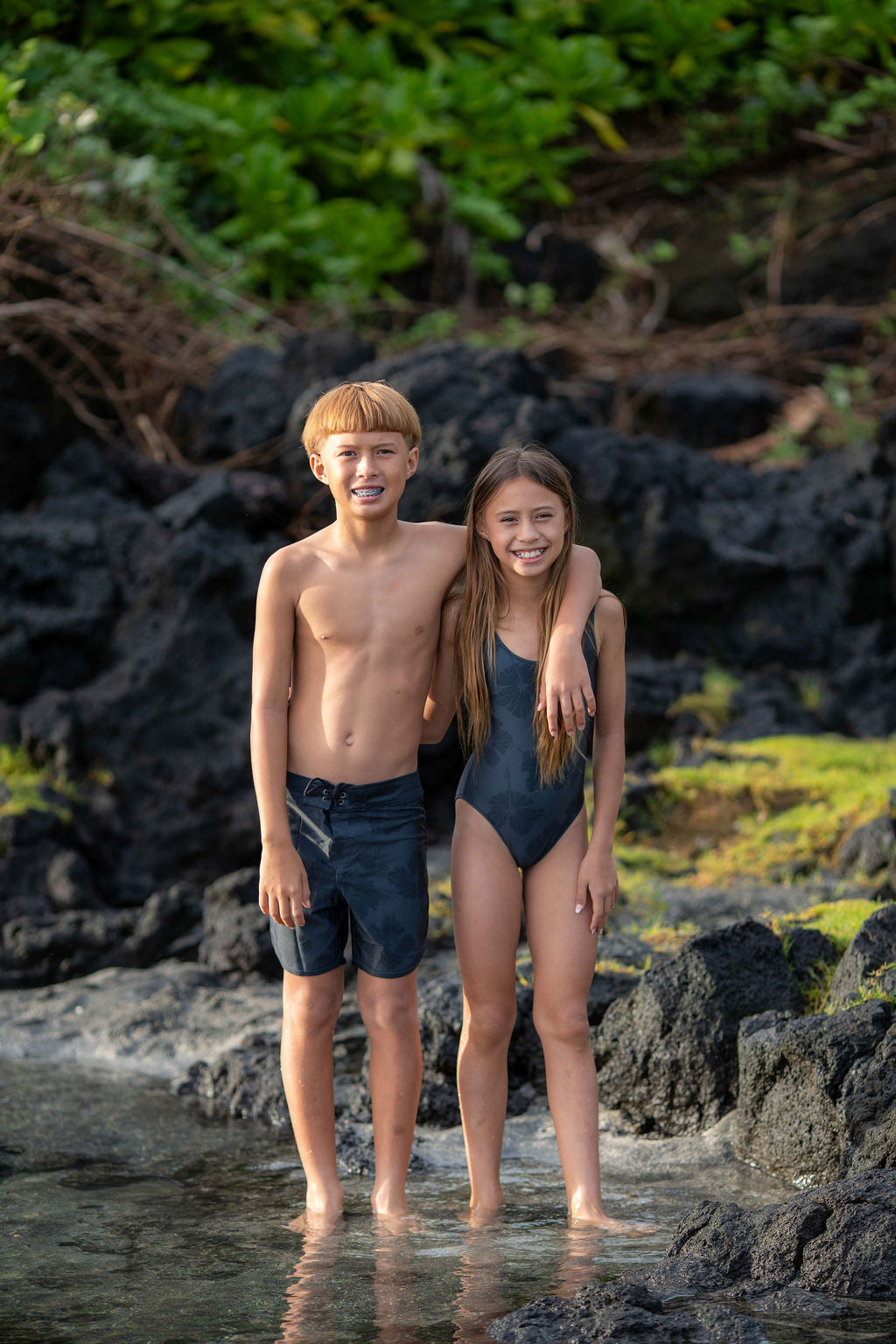 The ʻŌpio One-Piece Bodysuit | Bielastic Fabric | Youth Swim Made from Regenerated Ocean Waste | KA PŌ HIWA