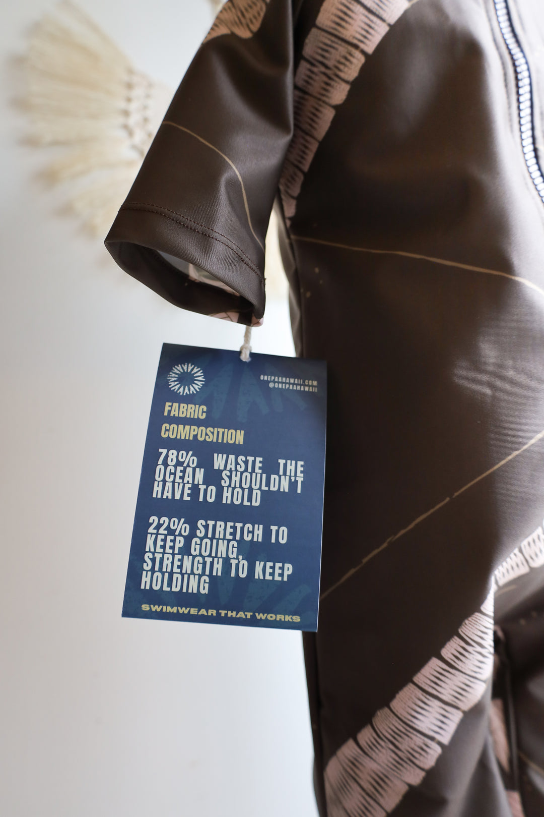 The Tropical Thermal for Toddlers | UPF 50 Full-Piece Rash Guard with Extra Warmth | Bielastic Fabric from Regenerated Ocean Waste | NĀKI'I Ā PA'A - PE'A