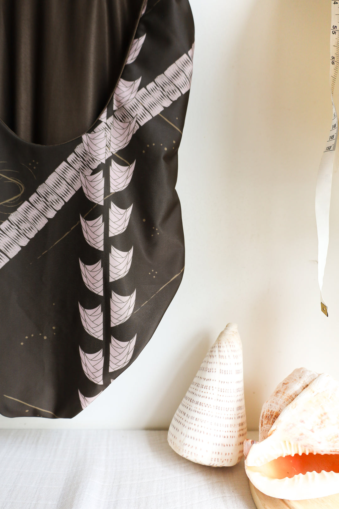 The Wāhine One-Piece Swimsuit & Bodysuit | Regenerative Fabric + Inclusive Sizing | Nāki'i Ā Pa'a - Pe'a