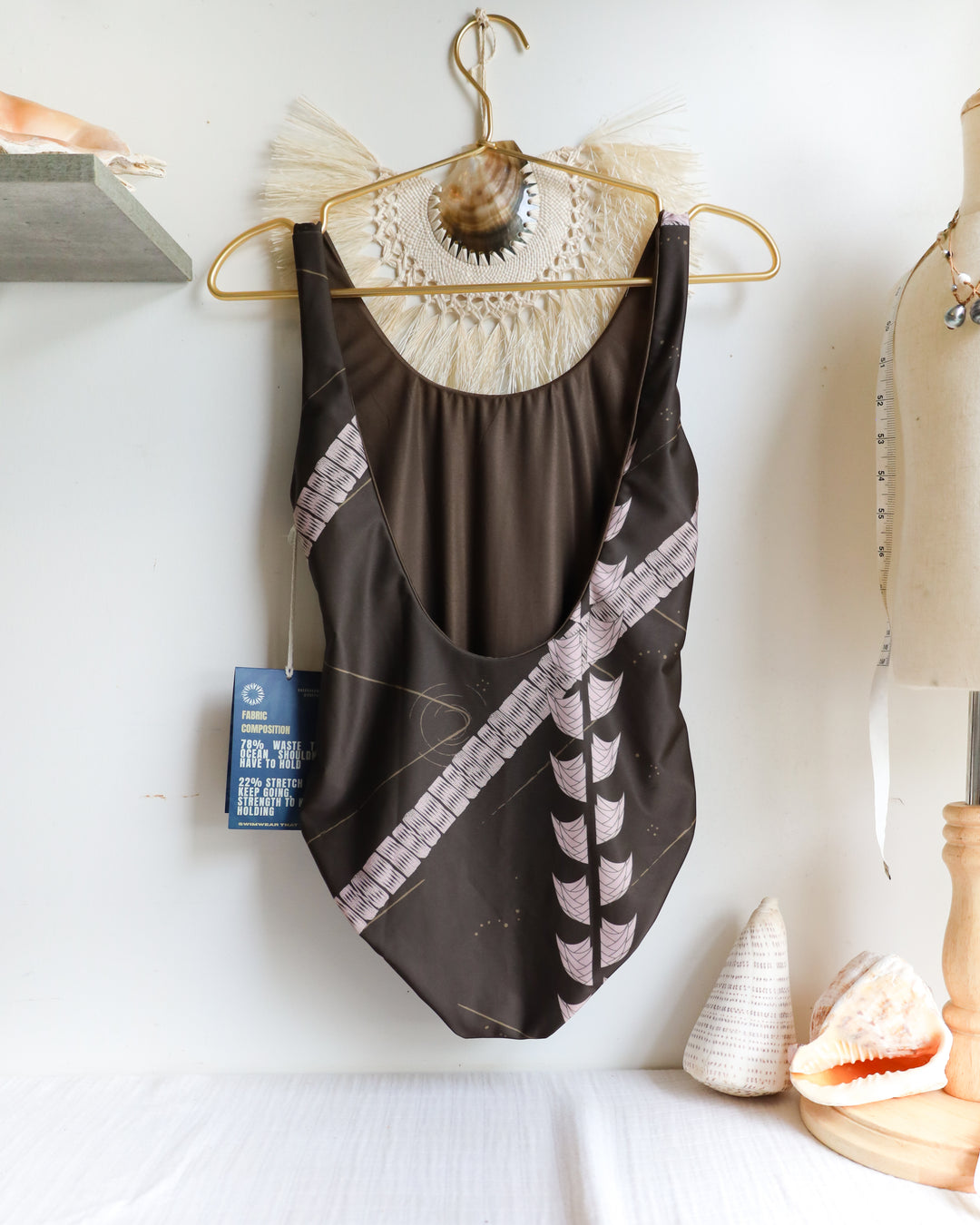The Wāhine One-Piece Swimsuit & Bodysuit | Regenerative Fabric + Inclusive Sizing | Nāki'i Ā Pa'a - Pe'a