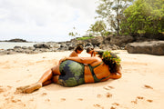 NEW | Ka ʻEhu V-Scoop Bikini Top | Double-Lined, Hardware-Free Swim Top with Removable Pads | ULŪLU ʻELEʻELE