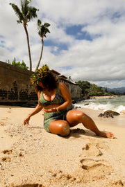 NEW | The Wāhine High-Waisted Swim Shorts | Quick-Dry, Double-Lined Compression with Extended Waist Support | ULŪLU ʻELEʻELE