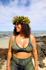 NEW | Ka ʻEhu V-Scoop Bikini Top | Double-Lined, Hardware-Free Swim Top with Removable Pads | ULŪLU ʻELEʻELE