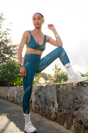 BETA | The Kahiau Leggings | Quick-Dry, Double-Layered Waistband | Compression with Extended Waist Support | NĀKIʻI Ā PAʻA
