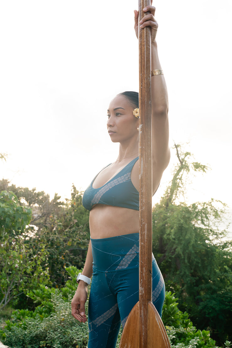 BETA | The Kahiau Leggings | Quick-Dry, Double-Layered Waistband | Compression with Extended Waist Support | NĀKIʻI Ā PAʻA