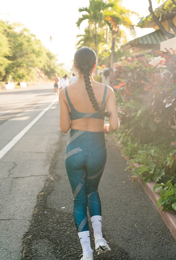BETA | The Kahiau Leggings | Quick-Dry, Double-Layered Waistband | Compression with Extended Waist Support | NĀKIʻI Ā PAʻA