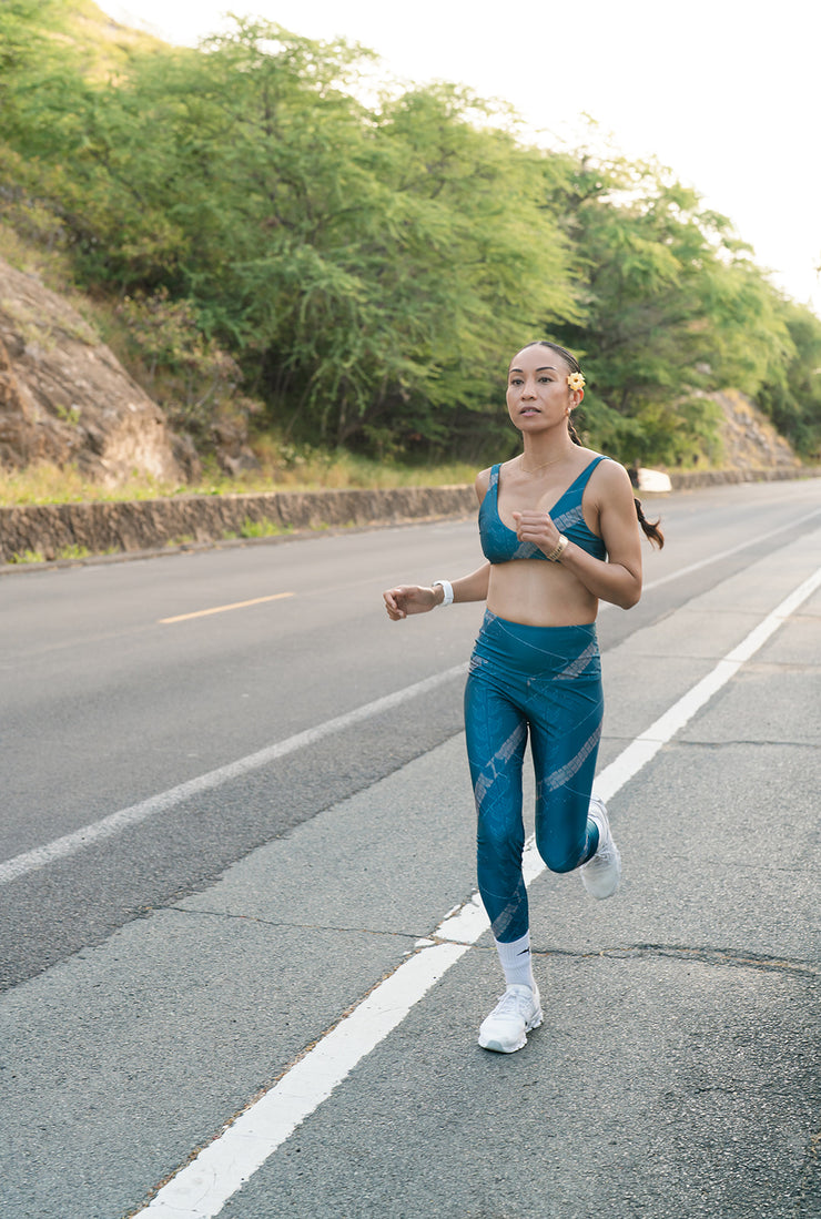 BETA | The Kahiau Leggings | Quick-Dry, Double-Layered Waistband | Compression with Extended Waist Support | NĀKIʻI Ā PAʻA