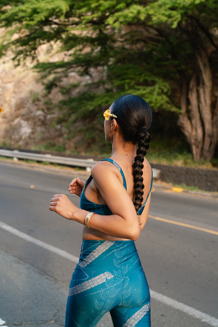 BETA | The Kahiau Leggings | Quick-Dry, Double-Layered Waistband | Compression with Extended Waist Support | NĀKIʻI Ā PAʻA