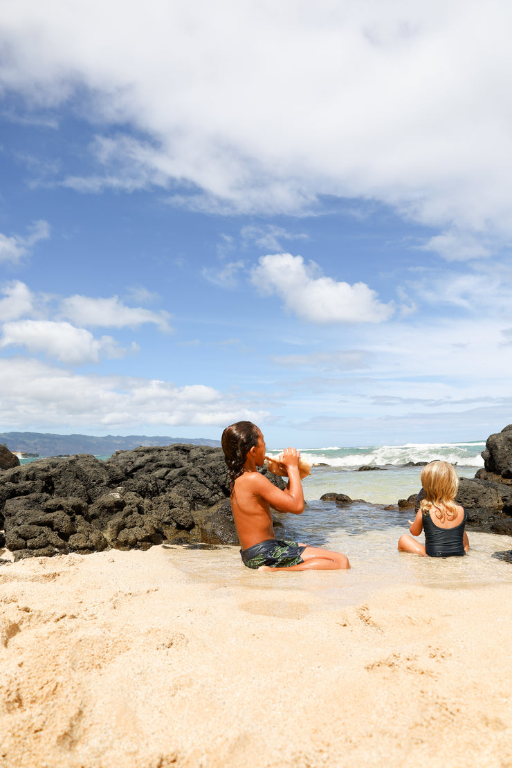 Ulukai ʻŌpio Boardshorts | Quick-Drying & BIELASTIC | Made from Regenerated Ocean Waste | ULŪLU ʻELEʻELE