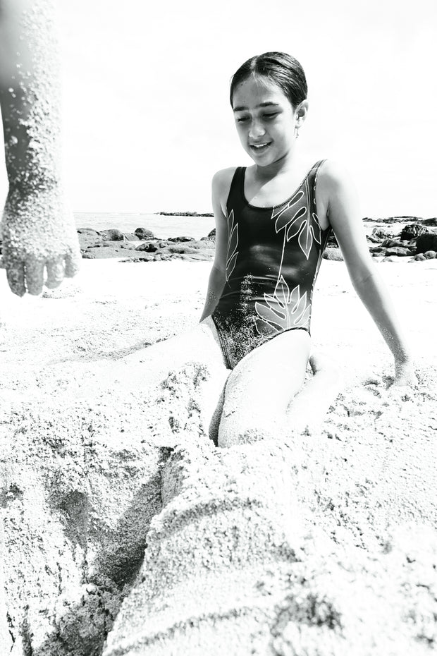 NEW | The ʻŌpio One-Piece Bodysuit | Bielastic Fabric | Youth Swim Made from Regenerated Ocean Waste | ULŪLU ʻELEʻELE