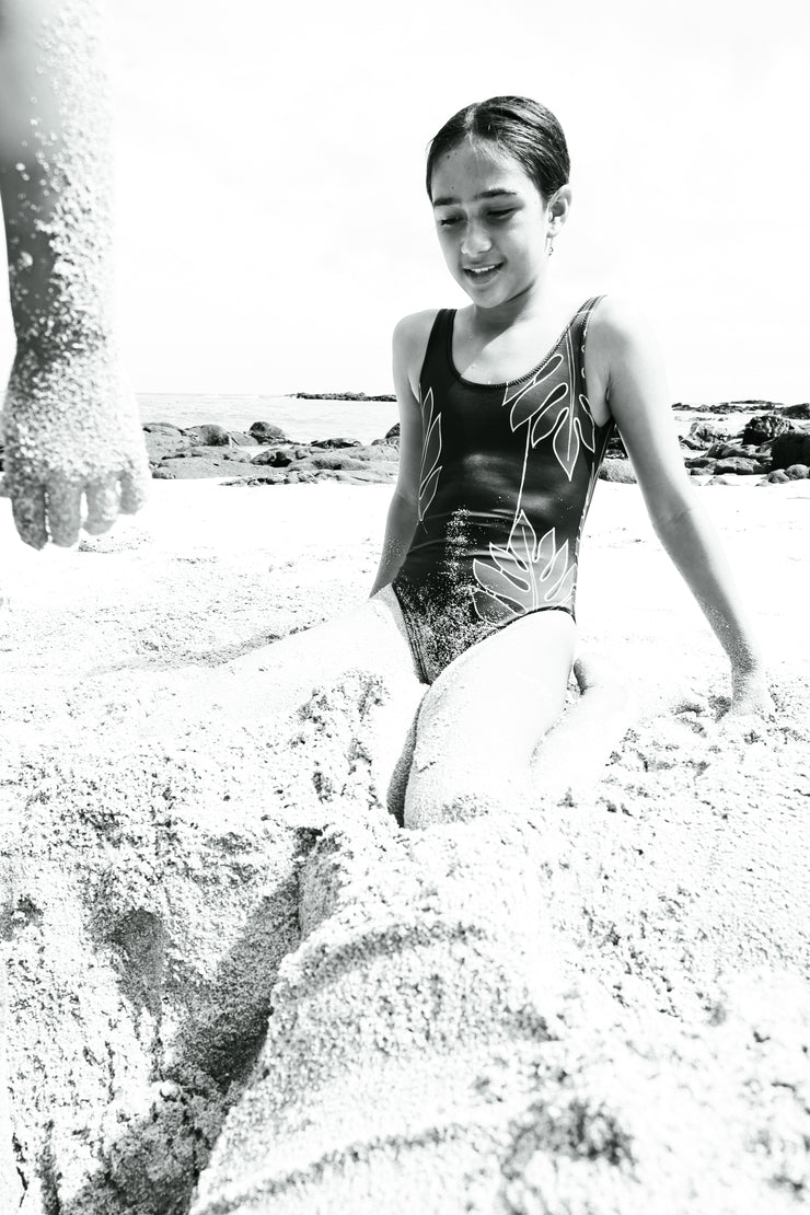 NEW | The ʻŌpio One-Piece Bodysuit | Bielastic Fabric | Youth Swim Made from Regenerated Ocean Waste | ULŪLU ʻELEʻELE