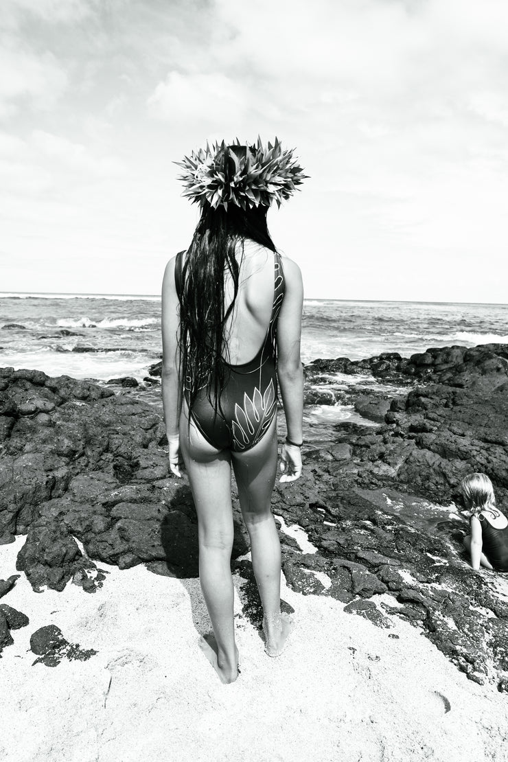 NEW | The ʻŌpio One-Piece Bodysuit | Bielastic Fabric | Youth Swim Made from Regenerated Ocean Waste | ULŪLU ʻELEʻELE