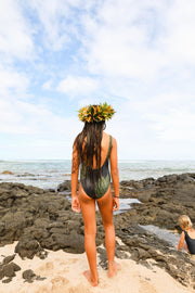 NEW | The ʻŌpio One-Piece Bodysuit | Bielastic Fabric | Youth Swim Made from Regenerated Ocean Waste | ULŪLU ʻELEʻELE