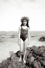 NEW | The ʻŌpio One-Piece Bodysuit | Bielastic Fabric | Youth Swim Made from Regenerated Ocean Waste | ULŪLU ʻELEʻELE