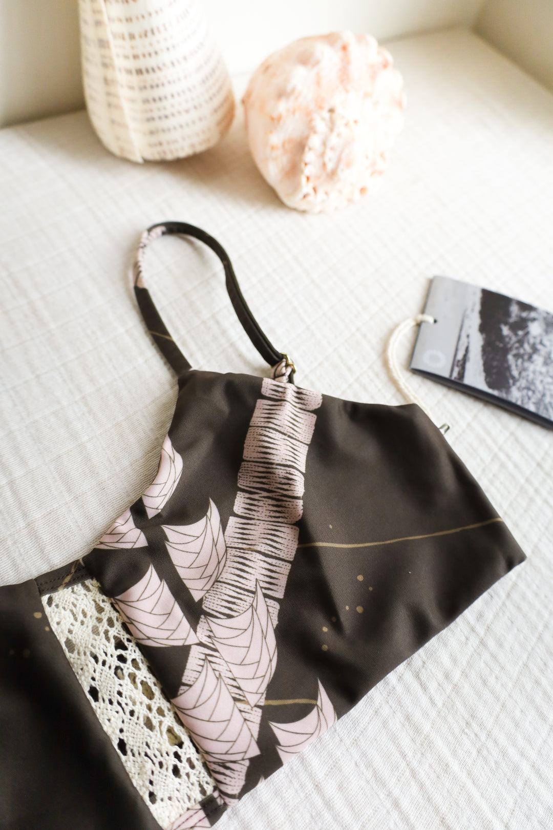 The Hālāwai Bikini Top | Double-Lined with Adjustable Straps | Nāki'i Ā Pa'a - Pe'a