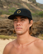 Five-Panel Logo Hat | Adjustable Cotton Cap  | ʻEleʻele