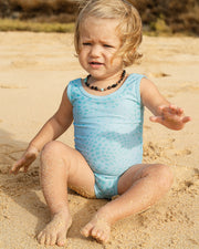 The Kolohe Keiki One-Piece Swimsuit | UPF 50 Childrens Swimwear Made from Regenerated Ocean Waste | KAI KOʻELE