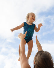 The Kolohe Keiki One-Piece Swimsuit | UPF 50 Toddler Swimwear Made from Regenerated Ocean Waste | KAIULI