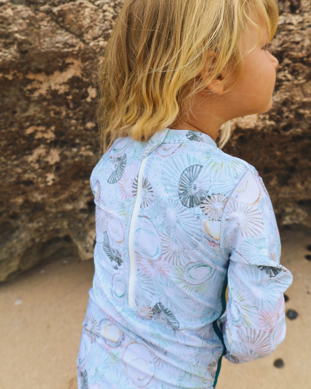 The Hōkū Long Sleeve | UPF 50 Childrens Swim with, Strength, Stretch and Thumb Holes | 'Opihi By Kūlua