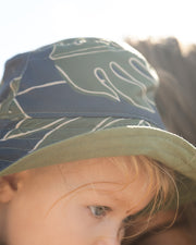 The Liko Bucket Hat | Adjustable Toddler & Baby Sun Hat with Cotton Canvas Lining | Ulūlu ʻEleʻele