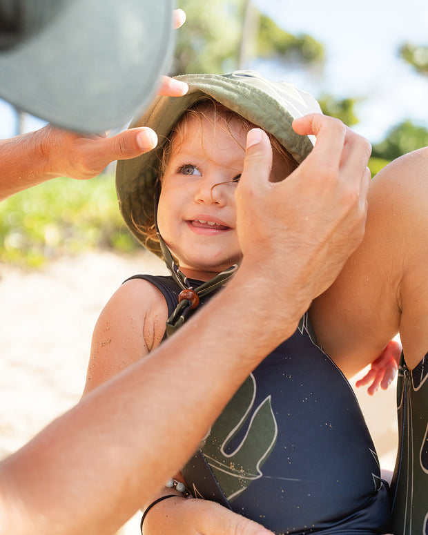 The Kolohe Keiki One-Piece Swimsuit | UPF 50 Childrens Swimwear Made from Regenerated Ocean Waste | Ulūlu ʻEleʻele