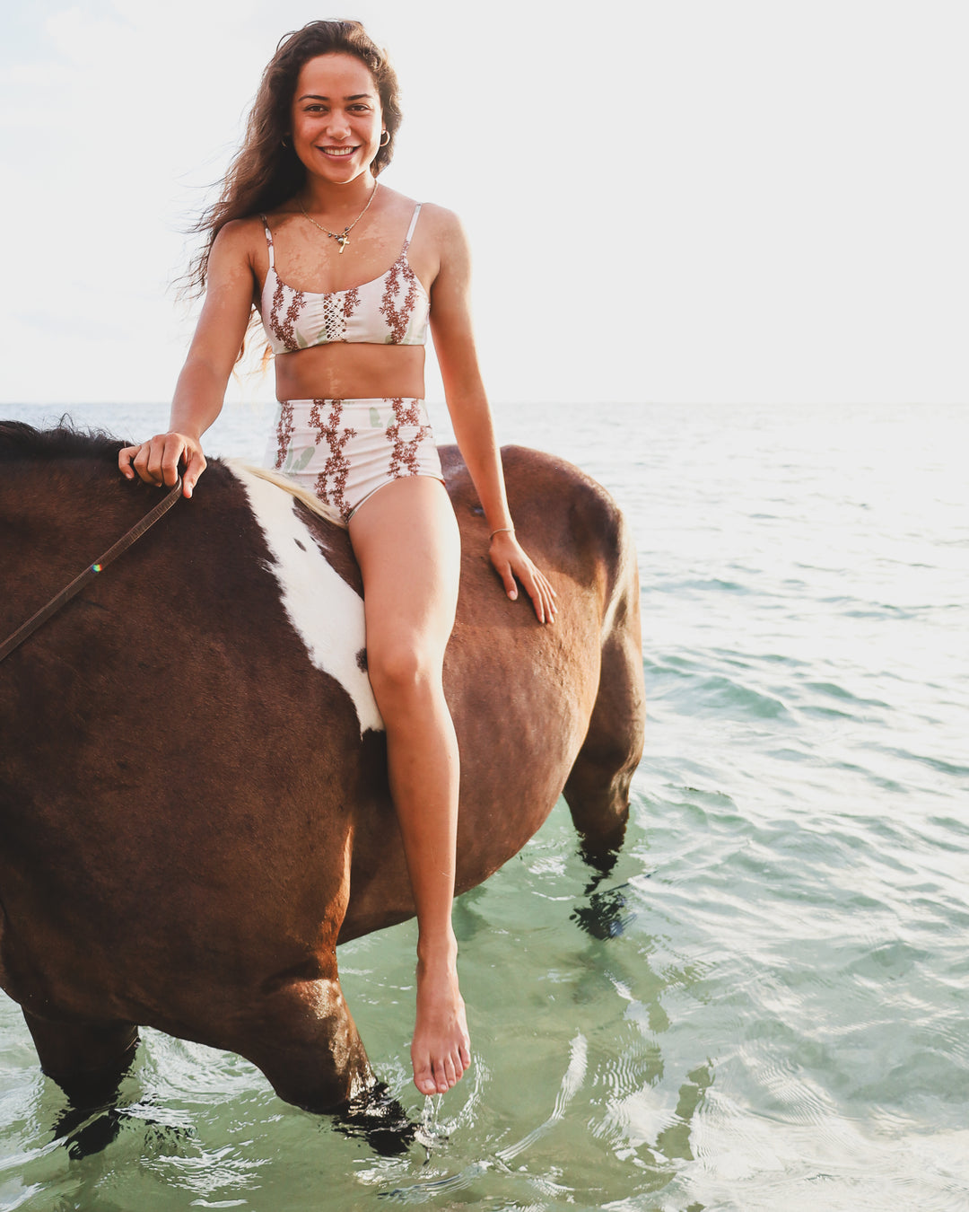 The Hālāwai Bikini Top | Reversible with Adjustable Straps + Lace Eyelet | Limu Hāpai