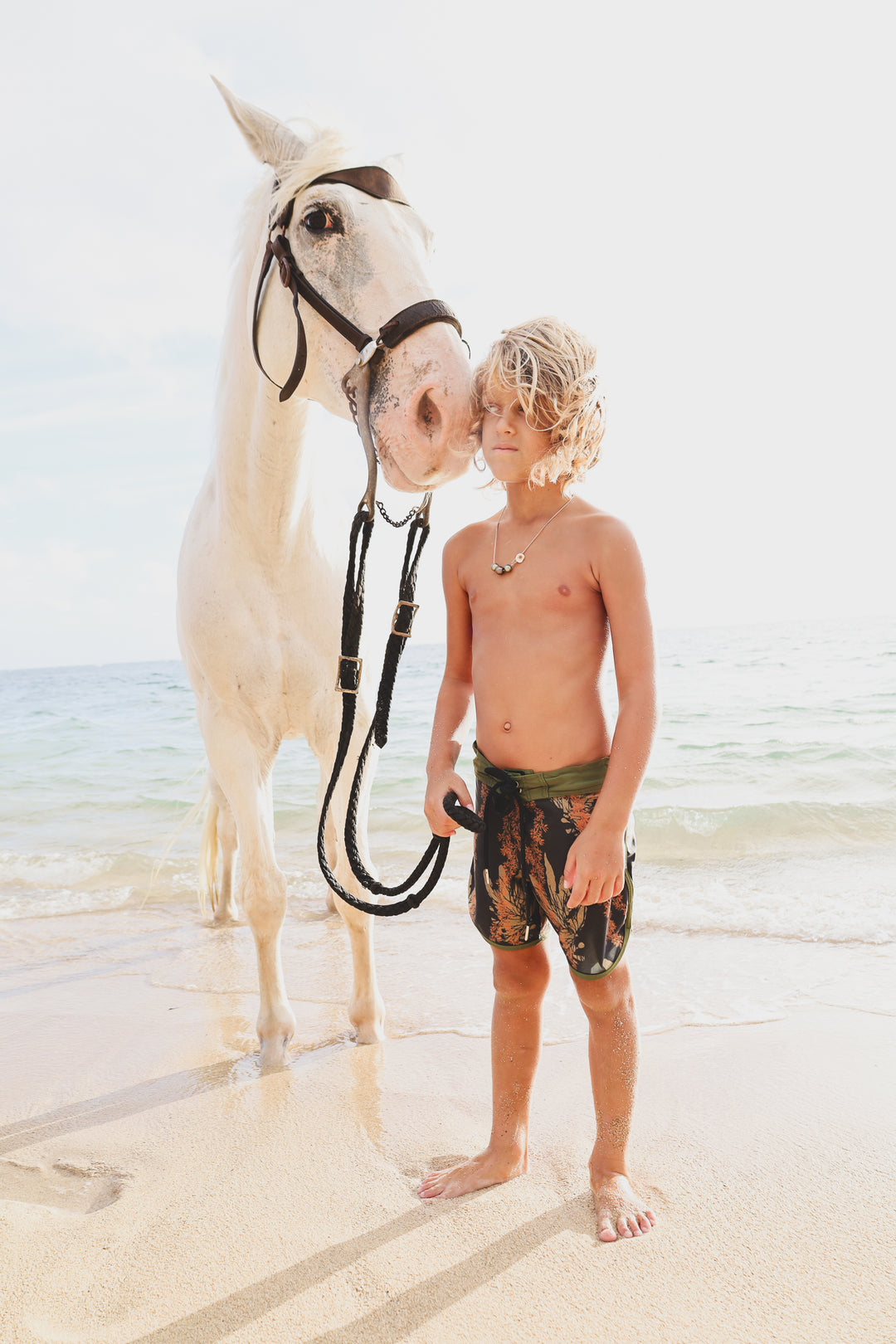 Kaikanialeʻa Boys’ Boardies | Adjustable Waistband, Strength + Stretch | Limu Hāpai
