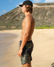 The Mākua Boardshorts | Mens Quick-Drying Durable Surf Shorts Made from Regenerated Ocean Waste | Ulūlu ʻEleʻele