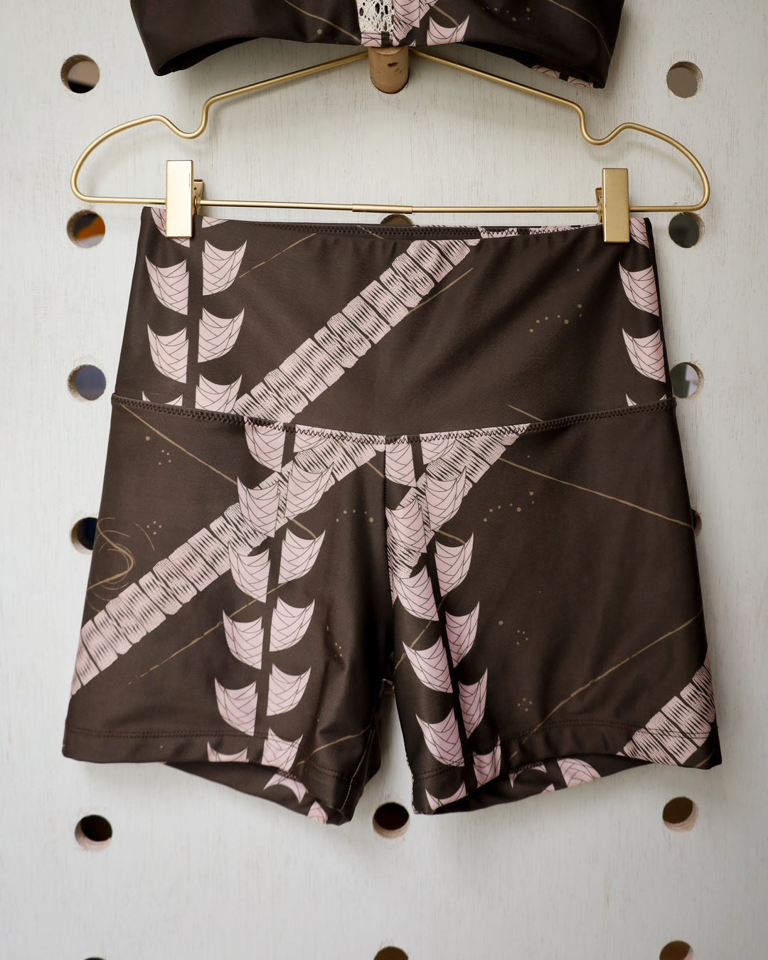 The Wāhine High-Waisted Swim Shorts | Quick-Dry, Double-Lined Compression with Extended CORE Support | Nāki'i Ā Pa'a - Pe'a