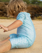 The Tropical Thermal for Toddlers | UPF 50 Full-Piece Rash Guard with Extra Warmth | Bielastic Fabric from Regenerated Ocean Waste | KAI KOʻELE