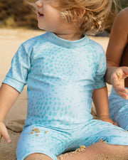 The Tropical Thermal for Toddlers | UPF 50 Full-Piece Rash Guard with Extra Warmth | Bielastic Fabric from Regenerated Ocean Waste | KAI KOʻELE