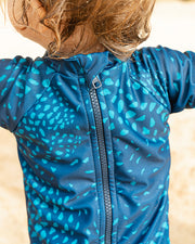 The Tropical Thermal for Toddlers | UPF 50 Full-Piece Rash Guard with Extra Warmth | Bielastic Fabric from Regenerated Ocean Waste | KAIULI