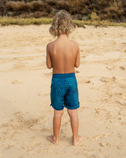 Kaikanialeʻa Boys’ Boardshorts | Stretchy & Adjustable Waistband, Quick-Drying | Made from Regenerated Ocean Waste | KAIULI