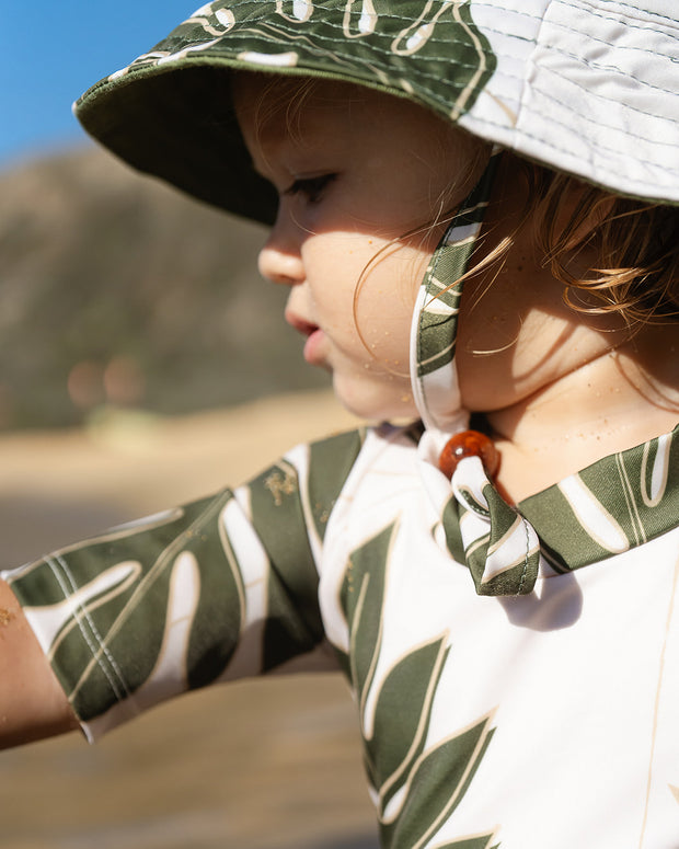 The Liko Bucket Hat | Adjustable Toddler & Baby Sun Hat with Cotton Canvas Lining | Ulūlu