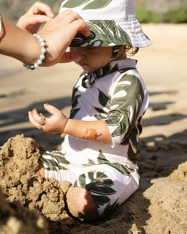 The Liko Bucket Hat | Adjustable Toddler & Baby Sun Hat with Cotton Canvas Lining | Ulūlu