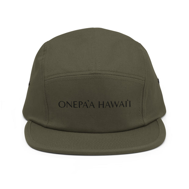 high quality olive green five panel cotton hat cap