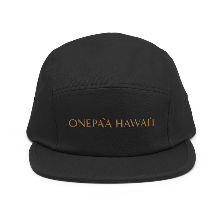 high quality black five panel cotton hat cap