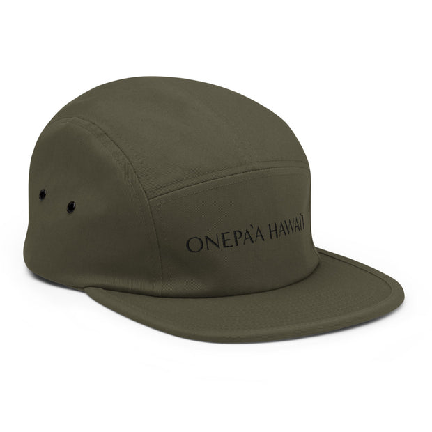 high quality olive green five panel cotton hat cap
